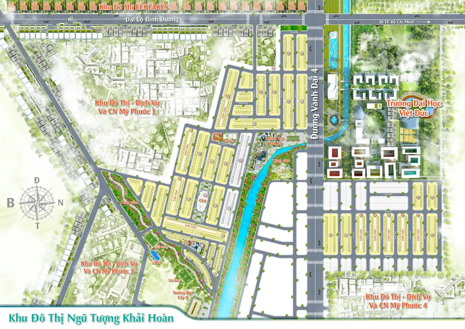 KHU ĐÔ THỊ NGŨ TƯỢNG KHẢI HOÀN 11 Mặt bằng phân lô Dự án Ngũ Tượng Khải Hoàn