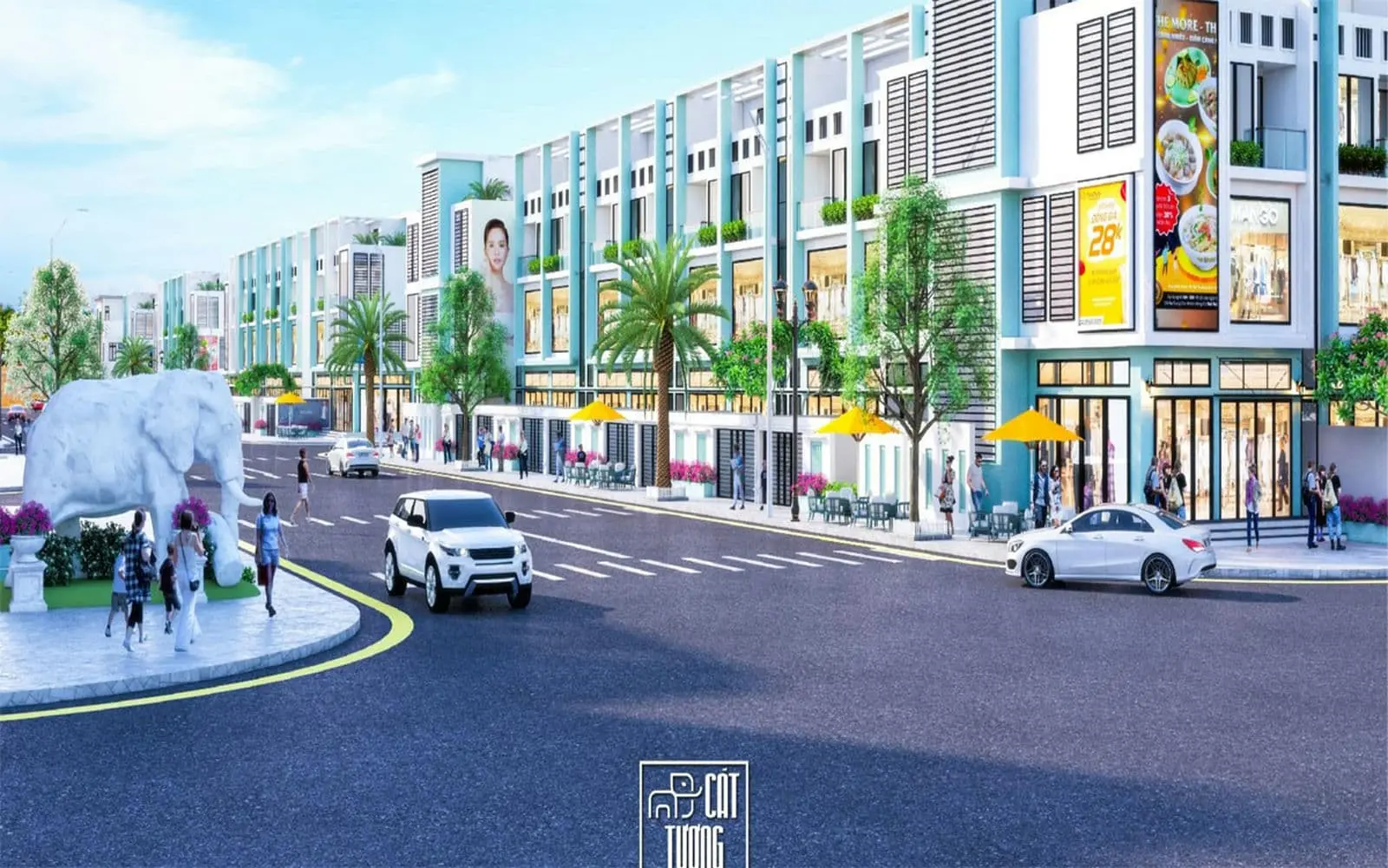 KHU ĐÔ THỊ NGŨ TƯỢNG KHẢI HOÀN 15 Phố thương mại Cát Tượng