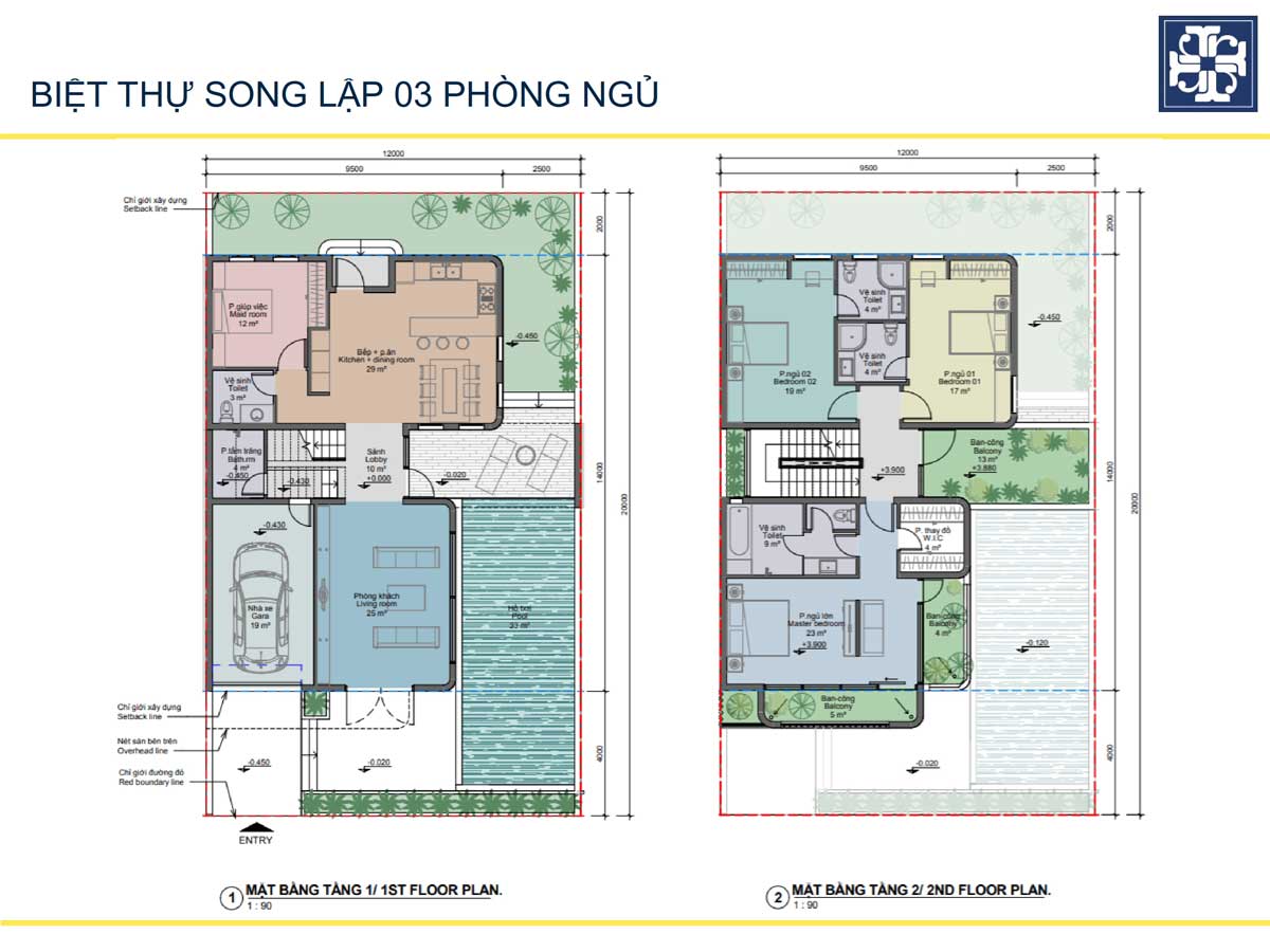 Thiết kế Tầng 1 – 2