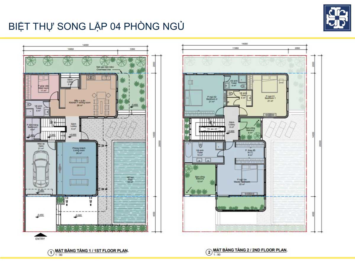 Thiết kế Tầng 1 – 2