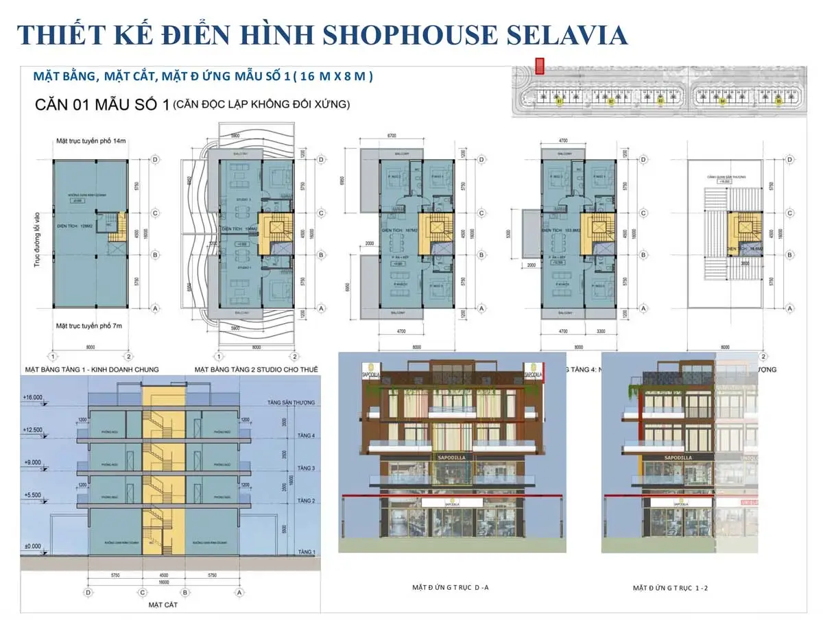 SELAVIA PHÚ QUỐC Thiet ke can 1 Shophouse Selavia Phu Quoc - SELAVIA PHÚ QUỐC