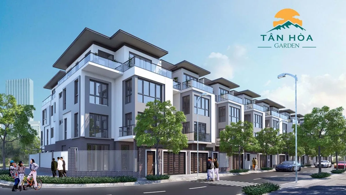 TÂN HÒA GARDEN PHÚ MỸ 6 Phối cảnh Khu Nhà phố Dự án Tân Hòa Garden