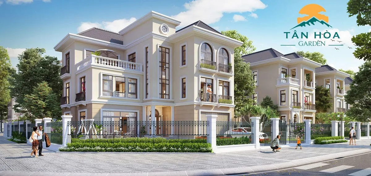 TÂN HÒA GARDEN PHÚ MỸ 5 Phối cảnh Khu Biệt thự Dự án Tân Hòa Garden