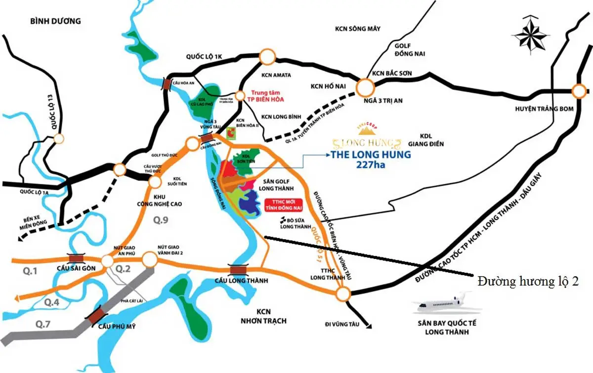 Long Hưng City 3 Vị trí Dự án Khu đô thị Long Hưng City Biên Hòa Đồng Nai