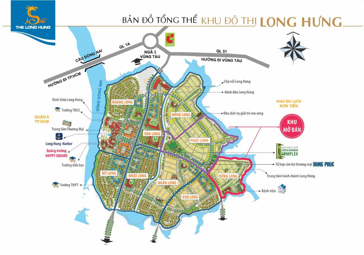 Mặt bằng Tổng thể Dự án Khu đô thị Long Hưng City Biên Hòa Đồng Nai