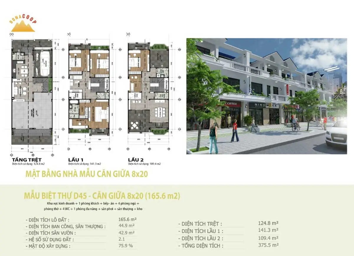 Long Hưng City 12 Thiết kế nhà phố Dự án Khu đô thị Long Hưng City Biên Hòa Đồng Nai