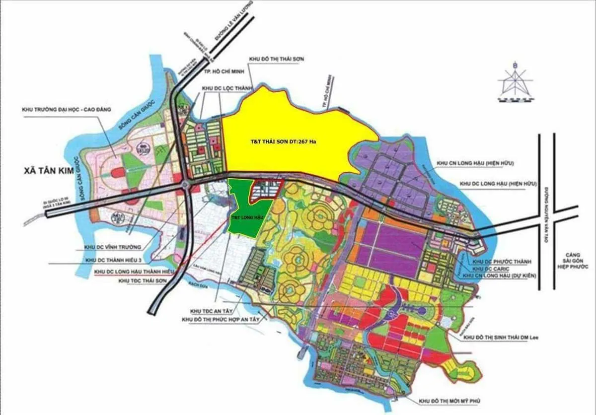 T&T LONG HẬU 6 Bản đồ Quy hoạch Dự án Khu đô thị T&T Long Hậu Long An