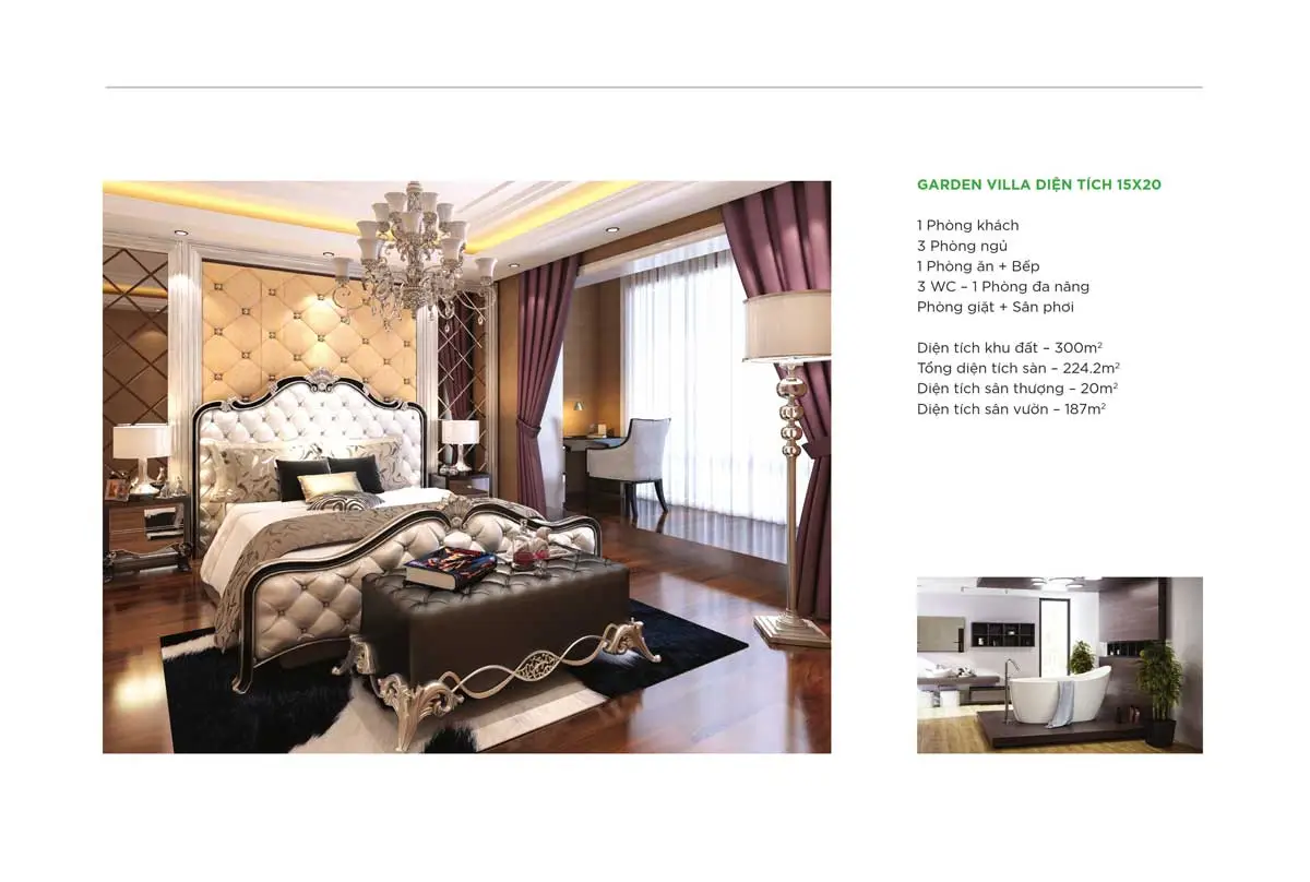 HAPPY HOME CÀ MAU 13 Thông tin Biệt thự GARDEN VILLA DIỆN TÍCH 15m x 20m