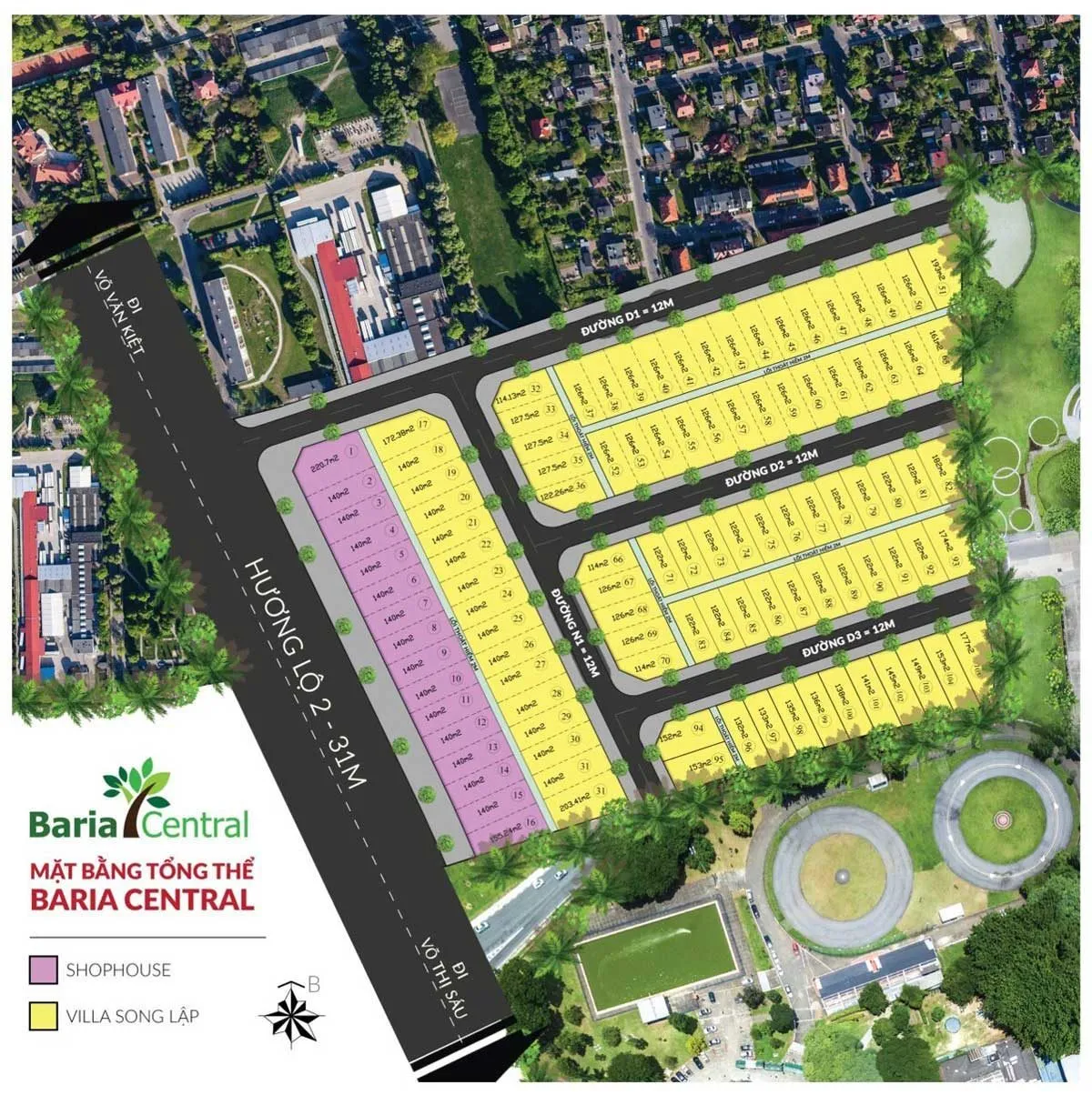 BARIA CENTRAL 4 Mặt bằng Dự án Baria Central Bà Rịa Vũng Tàu