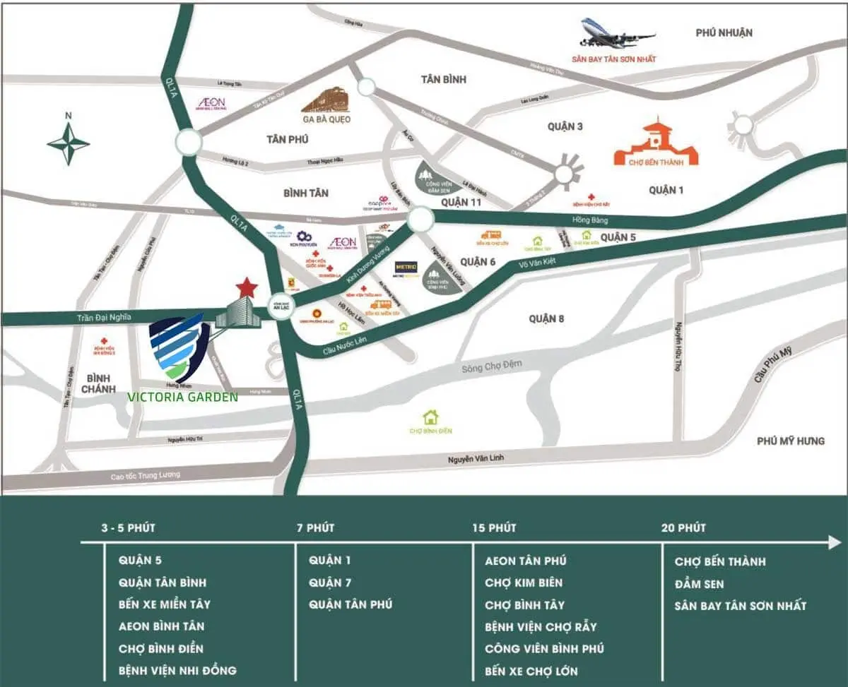 VICTORIA GARDEN BÌNH CHÁNH 3 Vị trí Dự án Victoria Garden Trần Đại Nghĩa Bình Tân