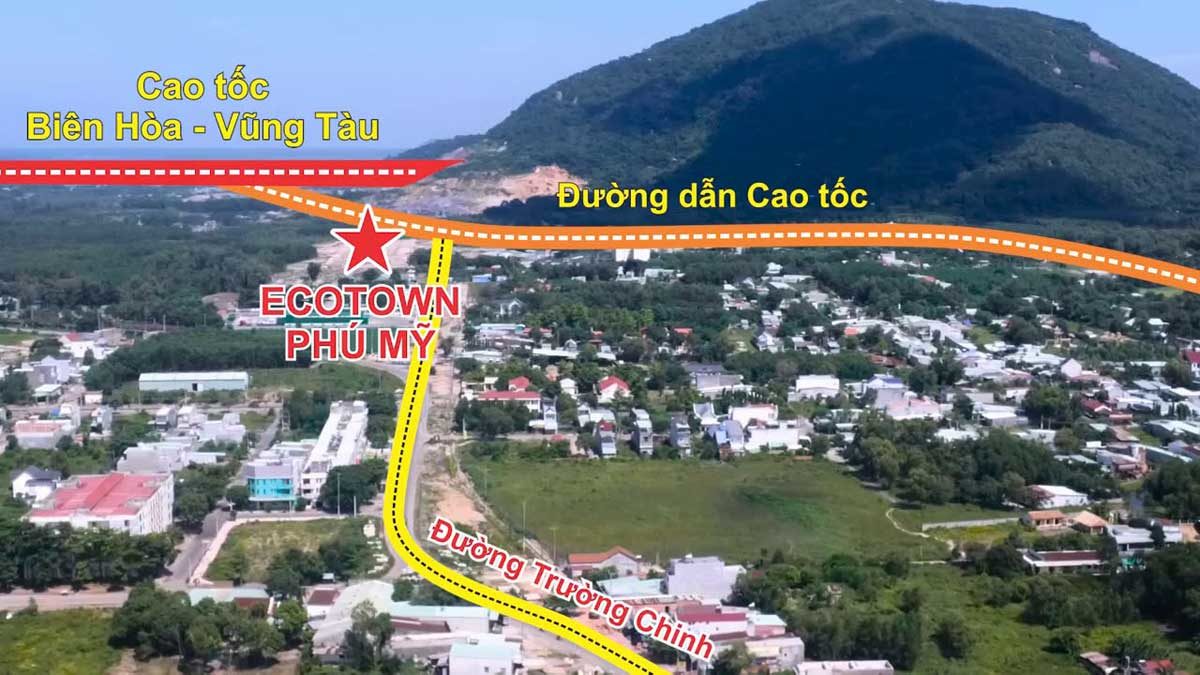 Vị trí thực tế Dự án Eco Town Phú Mỹ