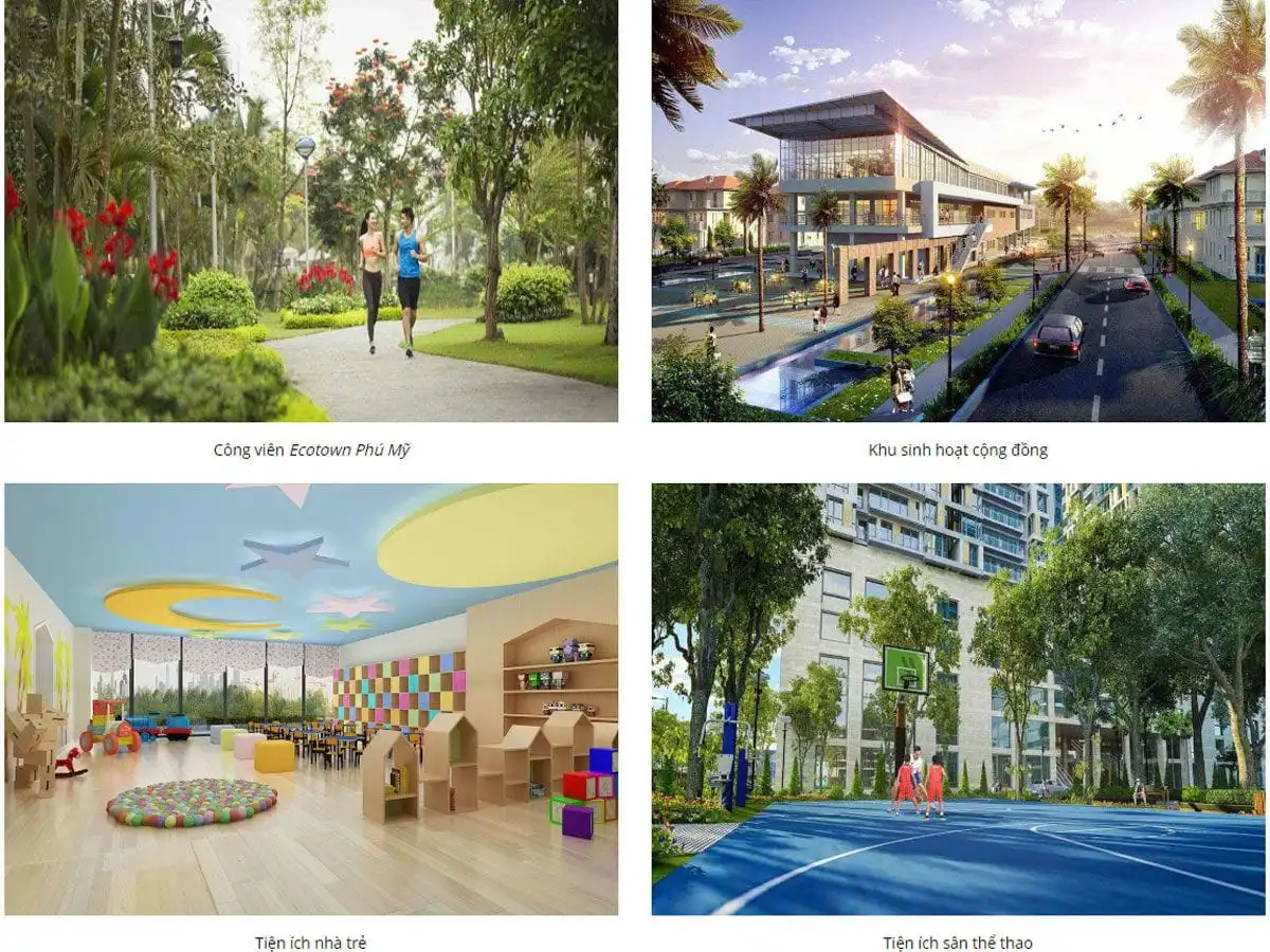 ECO TOWN PHÚ MỸ 4 Tiện ích nội khu Dự án Eco Town Phú Mỹ