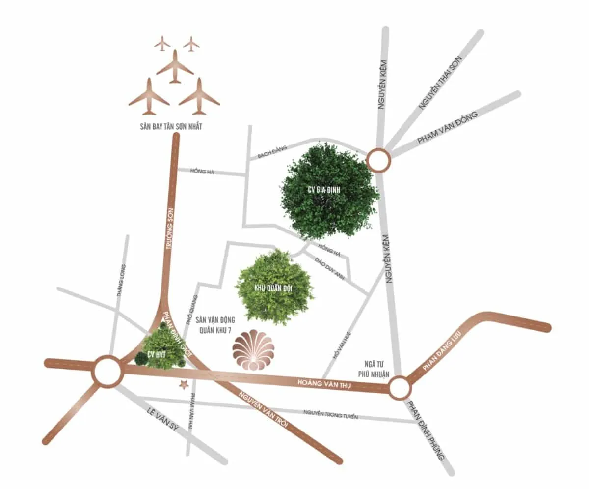 T-ONE TÂN SƠN NHẤT PHÚ NHUẬN 3 vi tri du an t-one tan son nhat phu nhuan