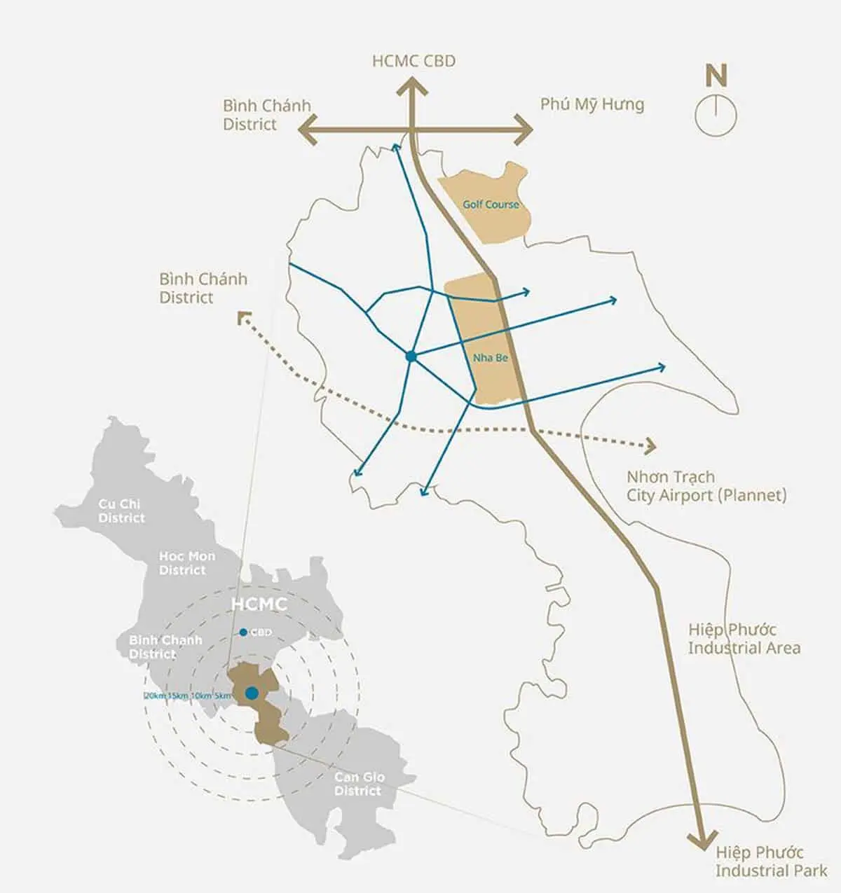 ZEITGEIST NHÀ BÈ 5 Sơ đồ Vị trí Dự án Zeitgeist Nhà Bè