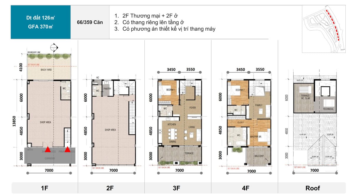 Thiết kế Nhà phố thương mại - Shophouse Zeit RIVER COUNTY 1