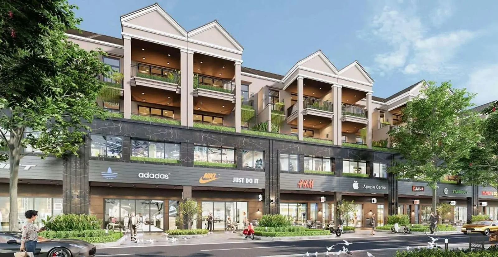 ZEITGEIST NHÀ BÈ 24 Phối cảnh Nhà phố thương mại - Shophouse Zeit RIVER COUNTY 1