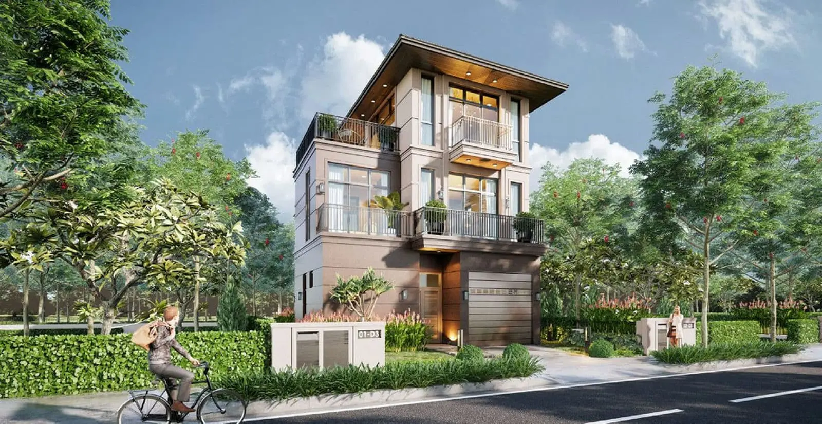 ZEITGEIST NHÀ BÈ 33 Phối cảnh Biệt thự Đơn lập Zeit RIVER COUNTY 1