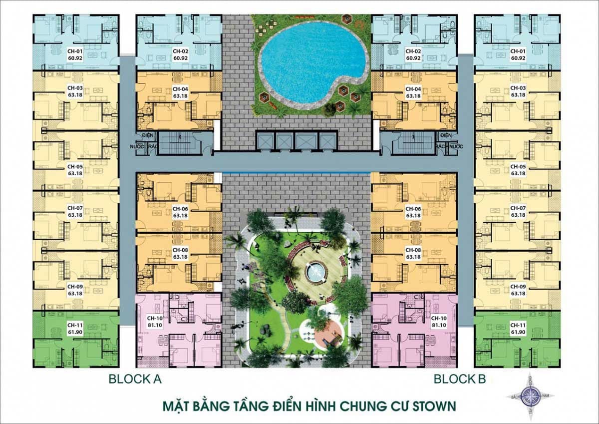 Mặt bằng Dự án Stown Thủ Đức