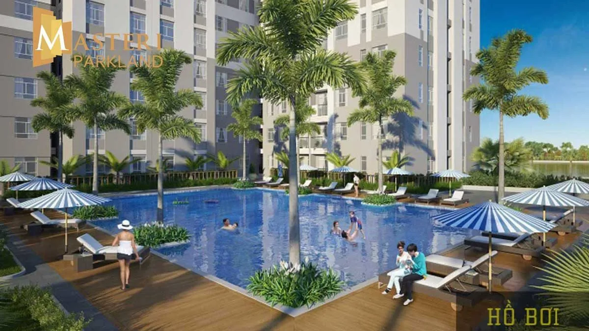 MASTERI PARKLAND 6 Khu hồ bơi tràn bờ tại Căn hộ Masteri Parkland An Phú Quận 2