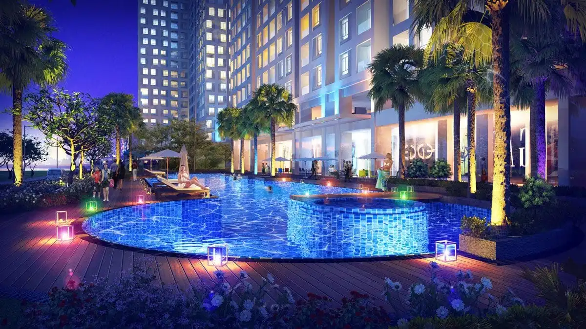 LOVERA VISTA KHANG ĐIỀN 5 Khu hồ bơi Căn hộ Lovera Park Bình Chánh