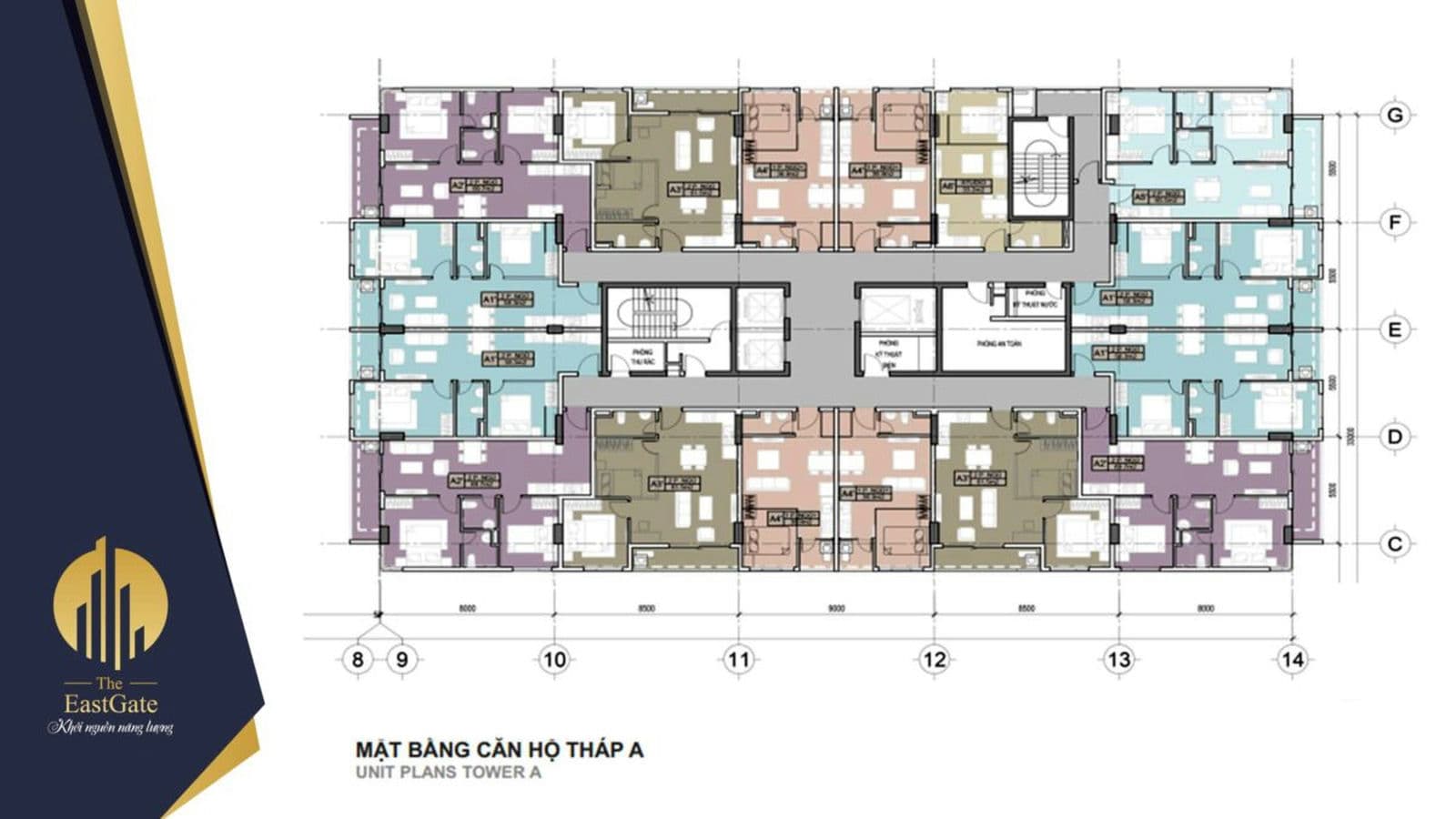 Mặt bằng Tầng Block A Dự án The East Gate Bình Dương