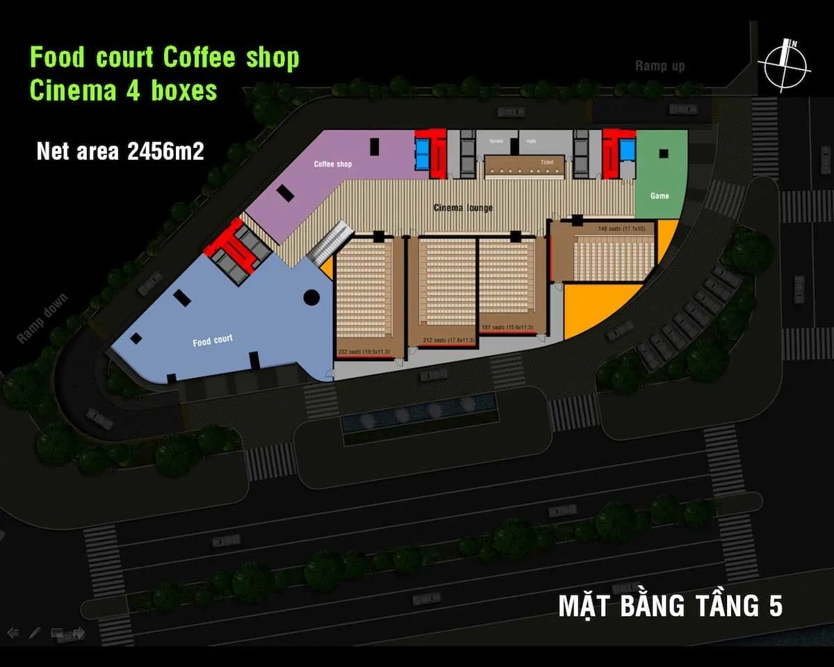 CHARMINGTON DRAGONIC QUẬN 5 11 Mặt bằng tầng 5 Dự án Căn hộ Charmington Dragonic Quận 5