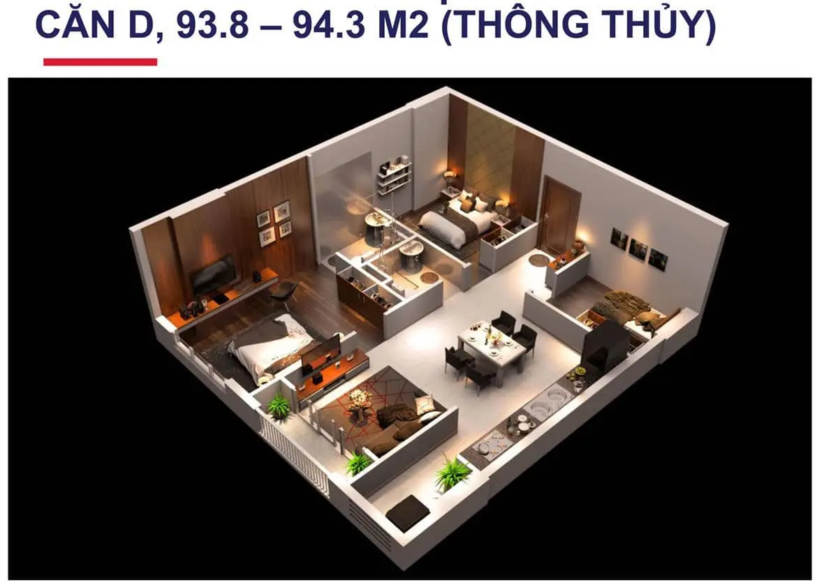 RAEMIAN ĐÔNG THUẬN QUẬN 12 13 Mặt bằng Căn D Dự án Căn hộ Raemian Đông Thuận Quận 12