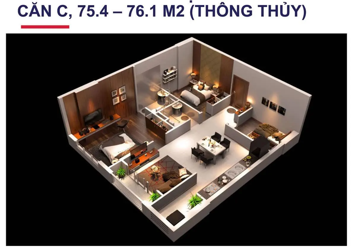 RAEMIAN ĐÔNG THUẬN QUẬN 12 12 Mặt bằng Căn C Dự án Căn hộ Raemian Đông Thuận Quận 12