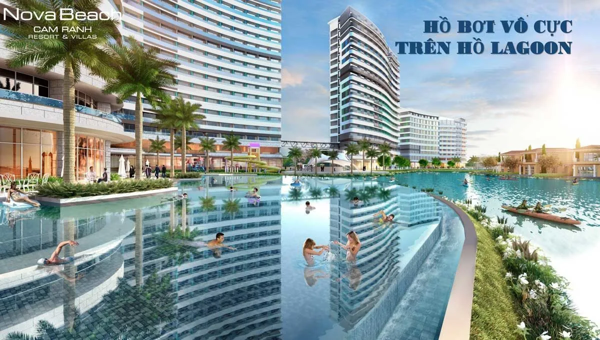 NOVA BEACH CAM RANH 10 Khu Hồ bơi vô cực trên Hồ Lagoon