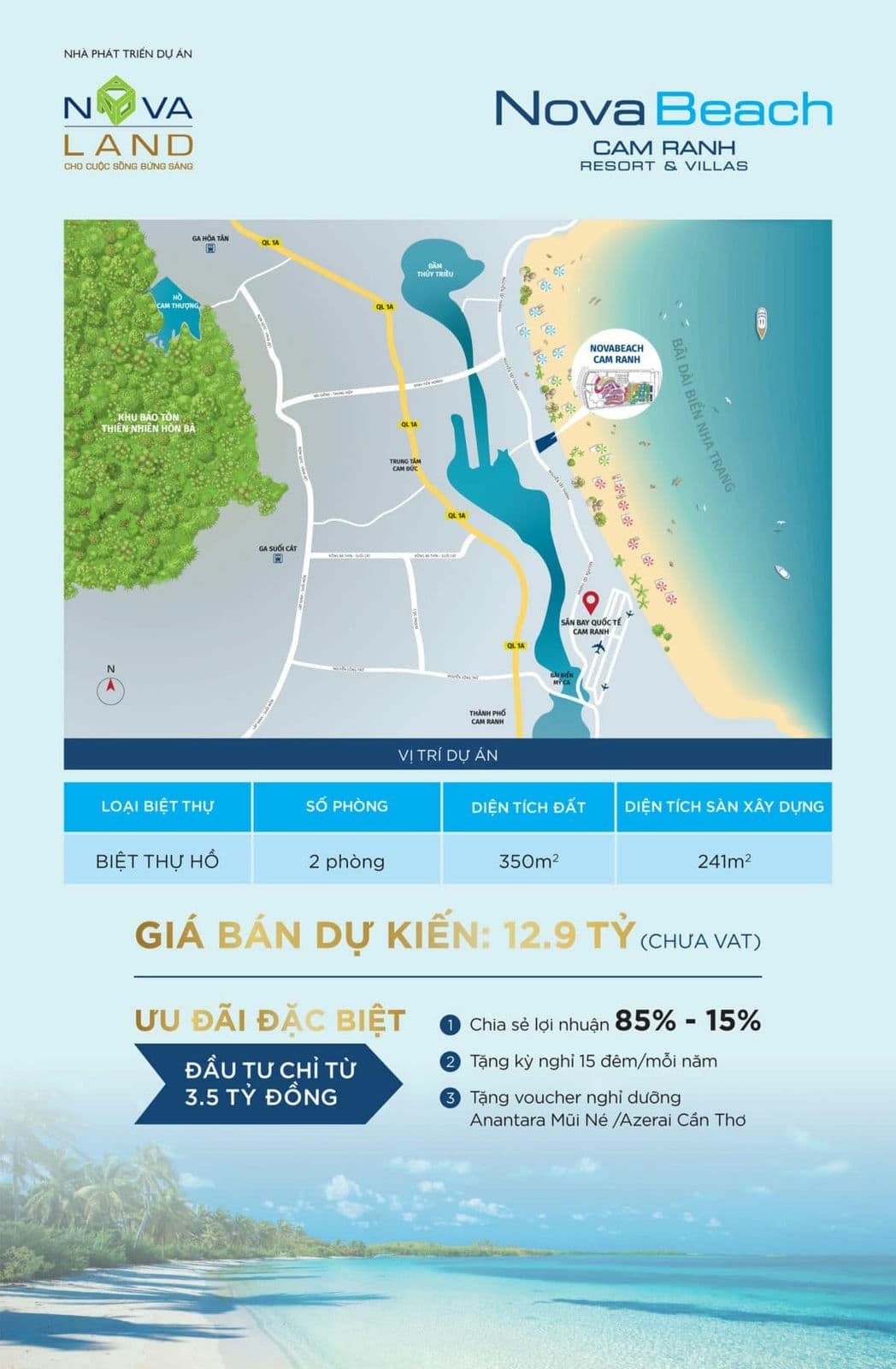 gia ban du an nova beach cam ranh resort villas