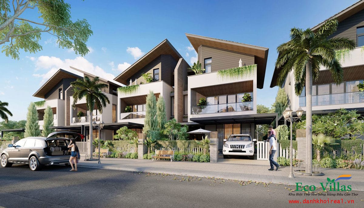 Khu Biệt thự Dự án Eco Villas Cồn Khương Cần Thơ