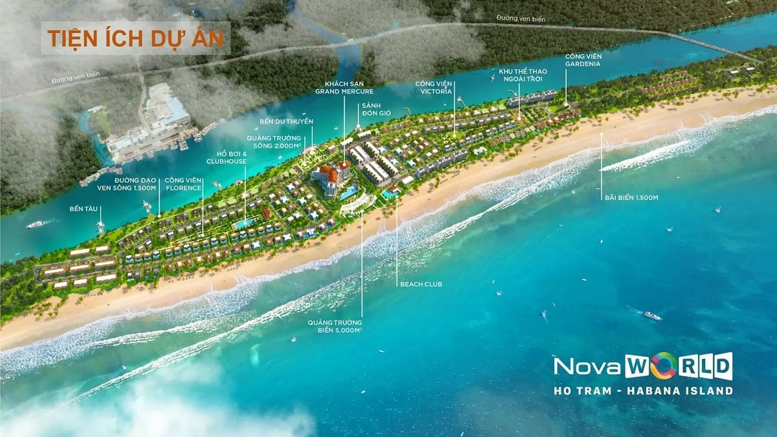Habana Island Hồ Tràm 6 Hệ thống tiện ích nội khu Habana Island