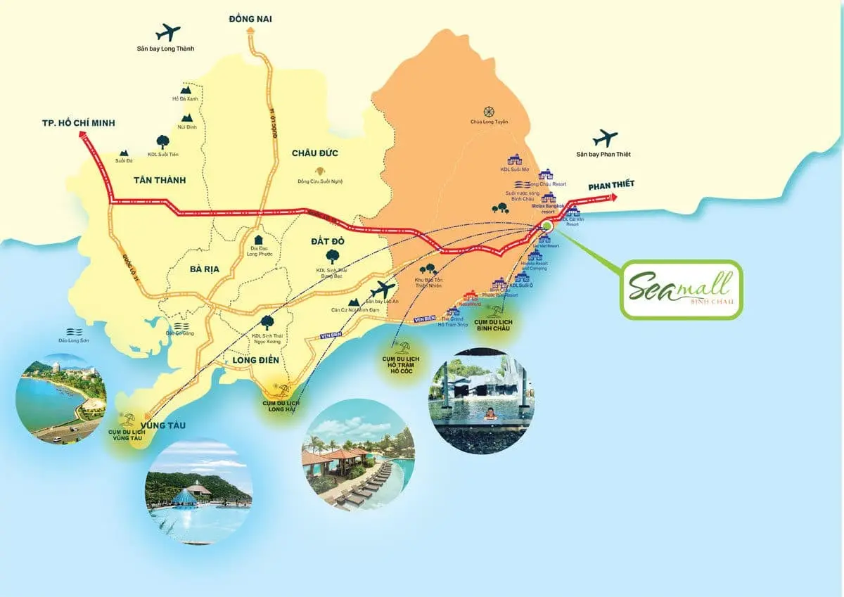 SEAMALL BÌNH CHÂU 4 Bản đồ Vị trí Dự án SeaMal Bình Châu