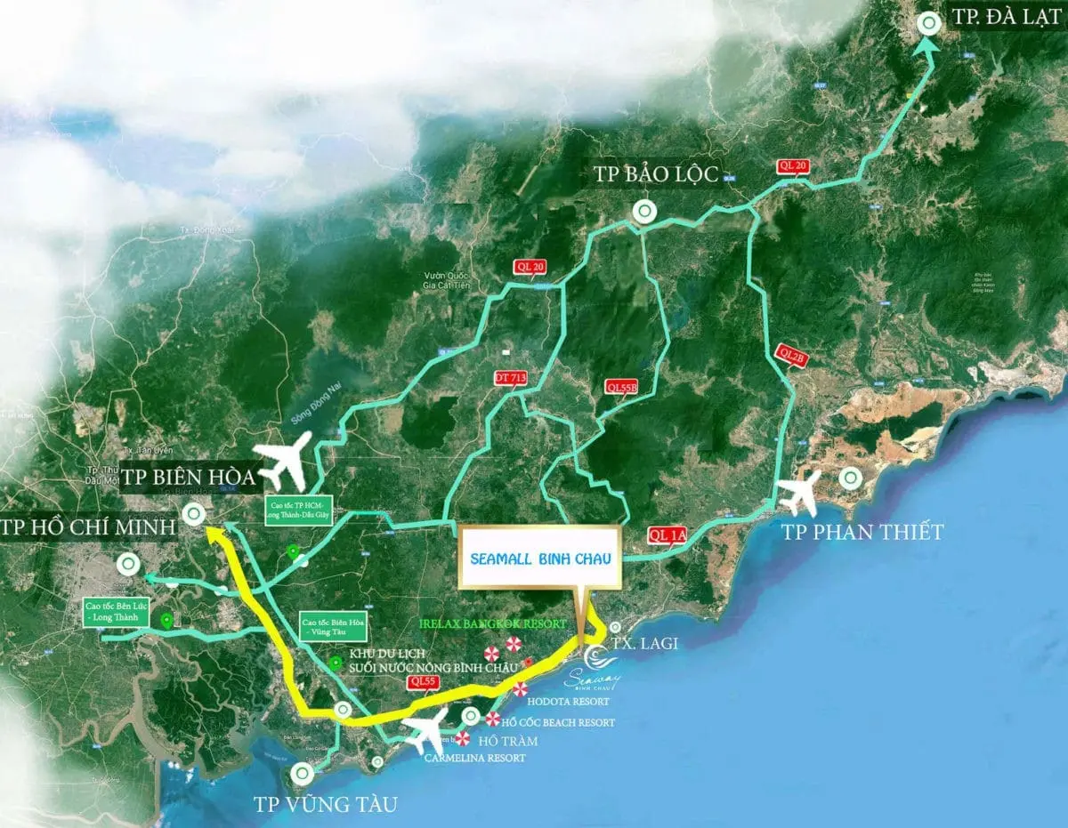 SEAMALL BÌNH CHÂU 5 Vị trí Dự án SeaMall Bình Châu