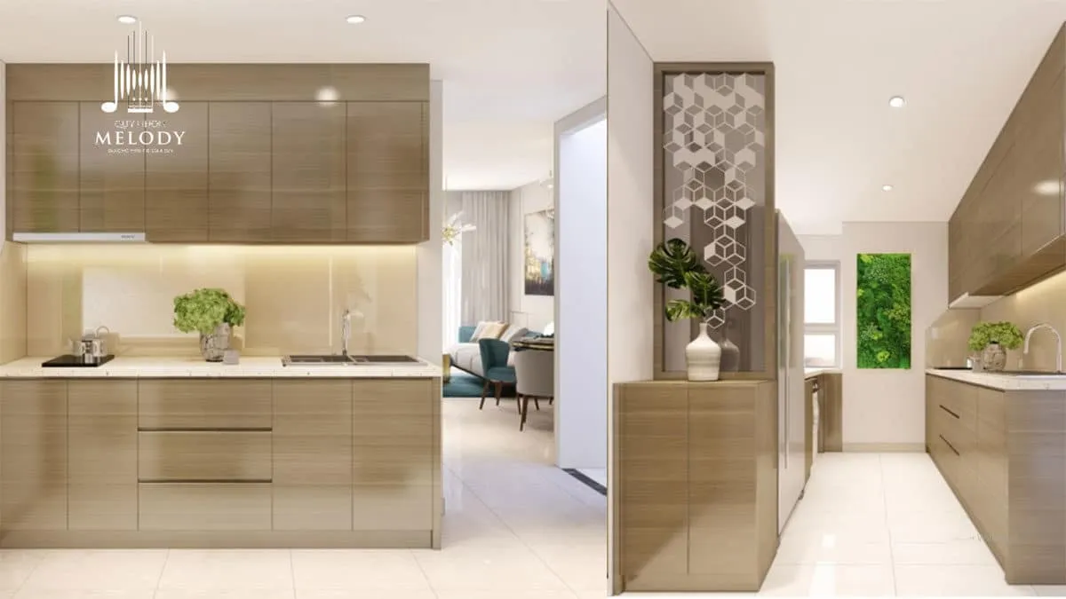 QUY NHƠN MELODY 25 Khu bếp Căn hộ Quy Nhơn Melody