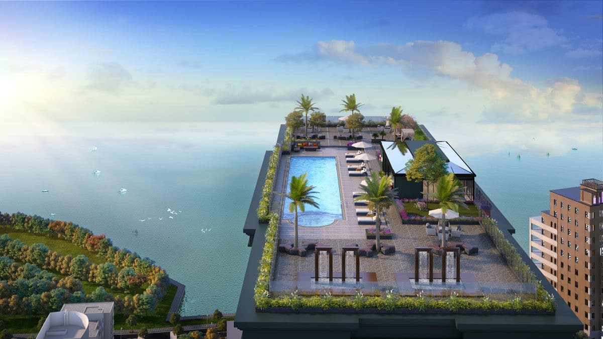 Tiện ích Skybar trên tầng thượng Căn hộ Altara Residences Quy Nhơn