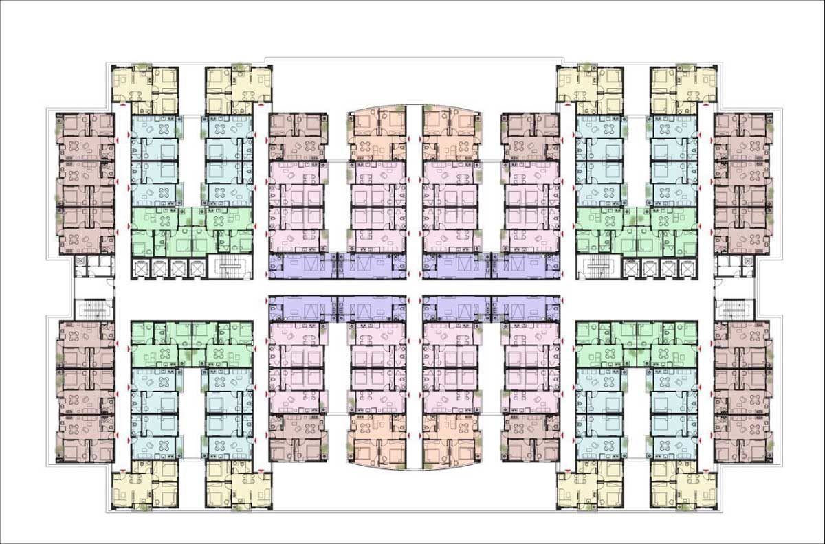 Mặt bằng tầng Dự án Q7 Boulevard Nguyễn Lương Bằng Quận 7