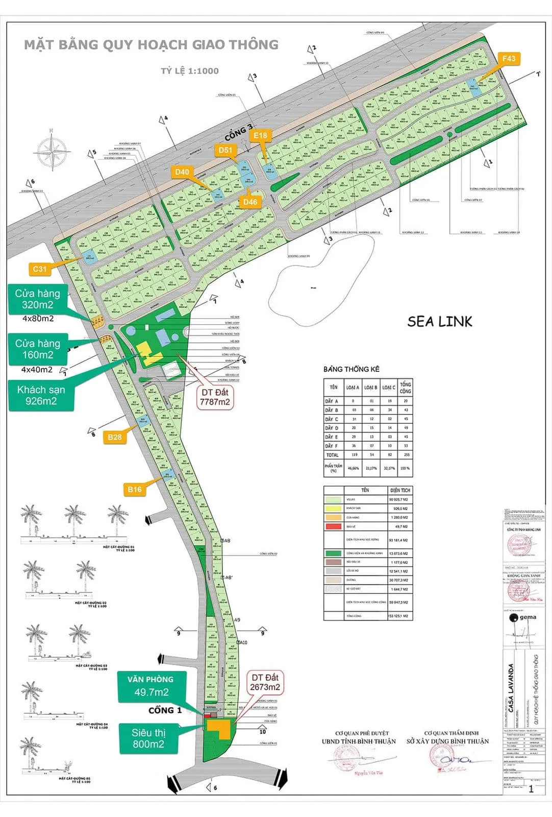 DIAMOND BAY PHAN THIẾT 7 Mặt bằng phân lô Dự án Diamond Bay Phan Thiết