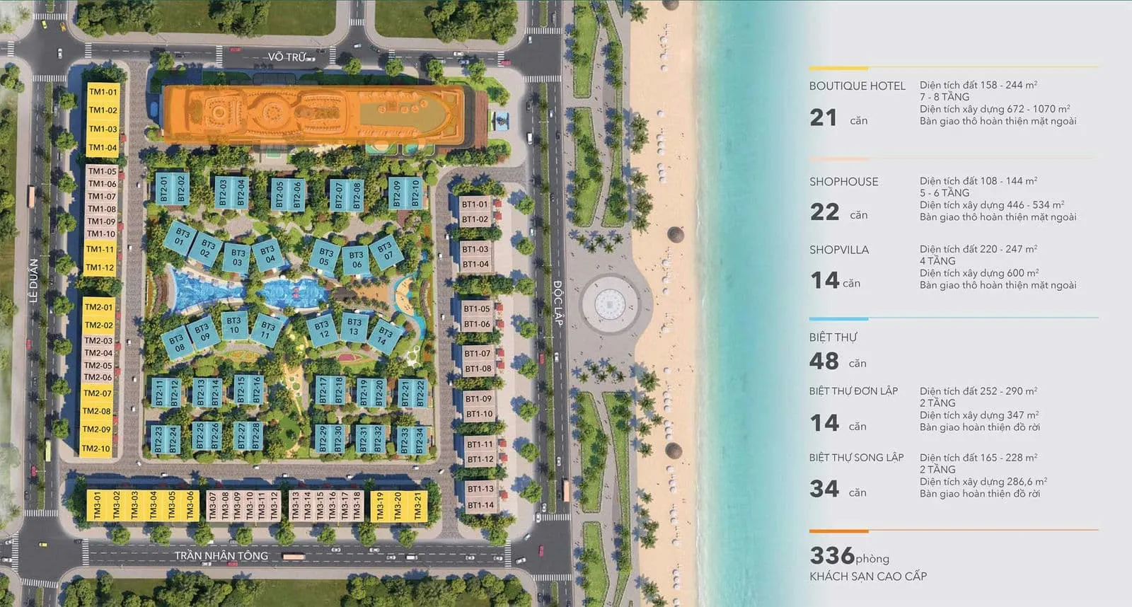 L'Aurora Phú Yên 9 Mặt bằng Dự án L’Aurora Phú Yên