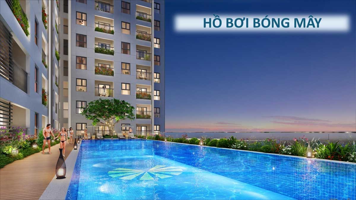 Hồ bơi chân mây Căn hộ Saigon Asiana Quận 6