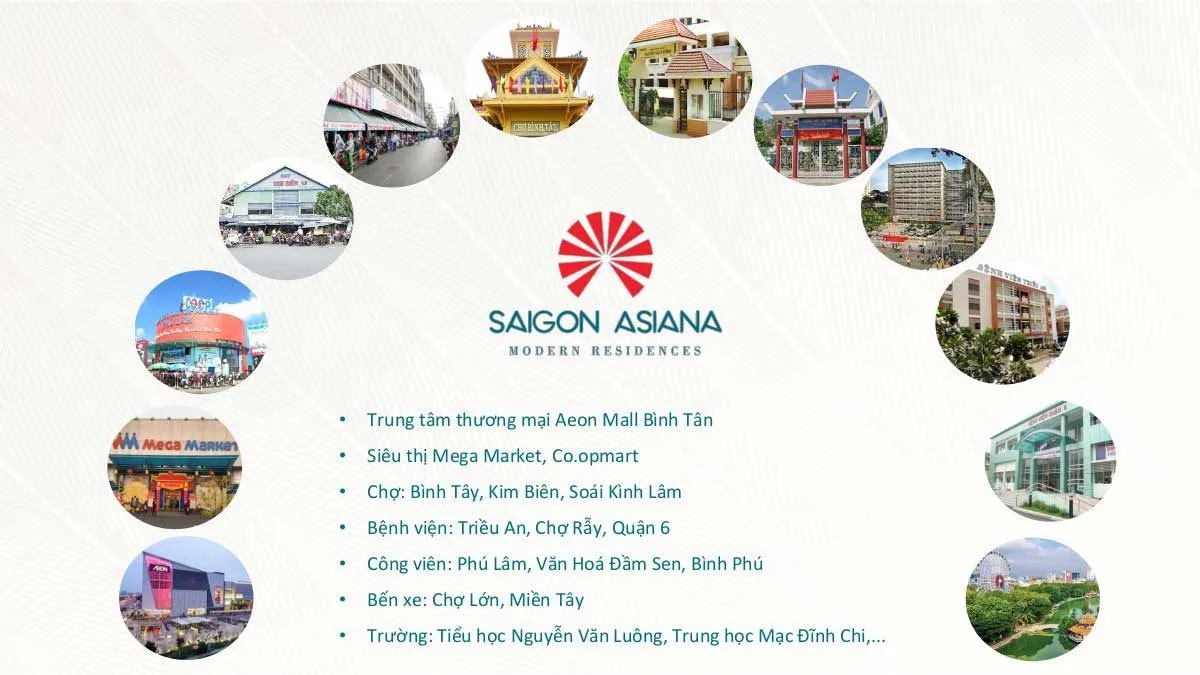 SAIGON ASIANA 9 Tiện ích Ngoại khu Dự án Căn hộ Saigon Asiana Quận 6