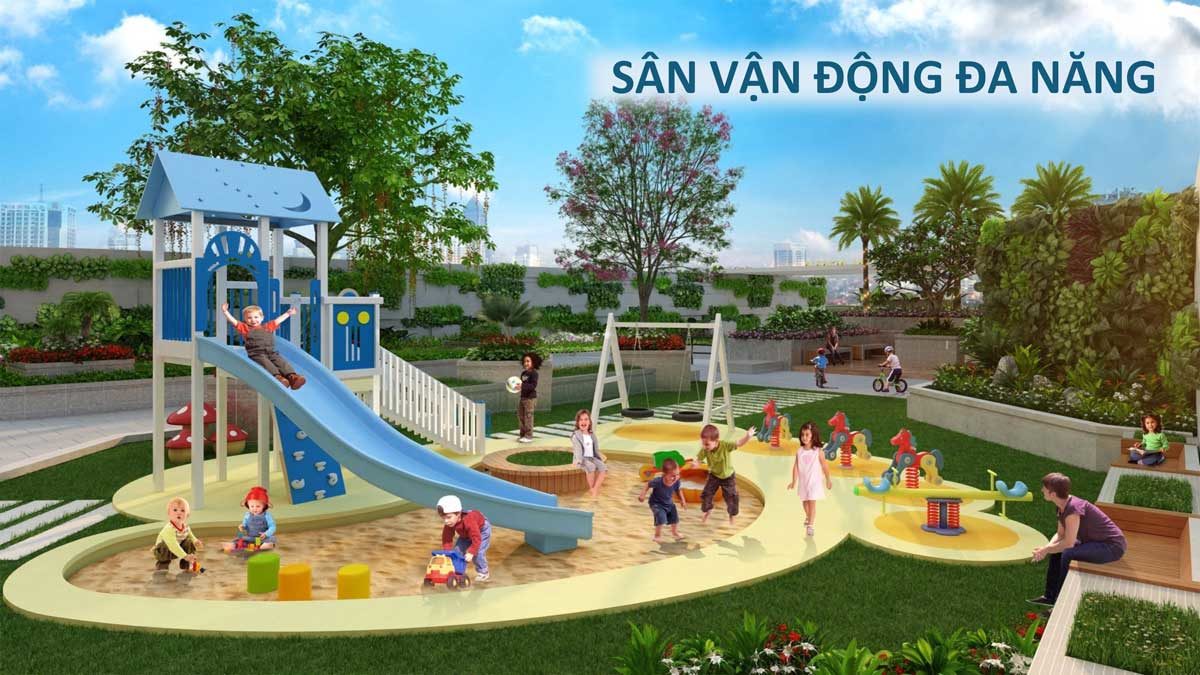 Sân vận động đa năng tại Căn hộ Saigon Asiana Quận 6