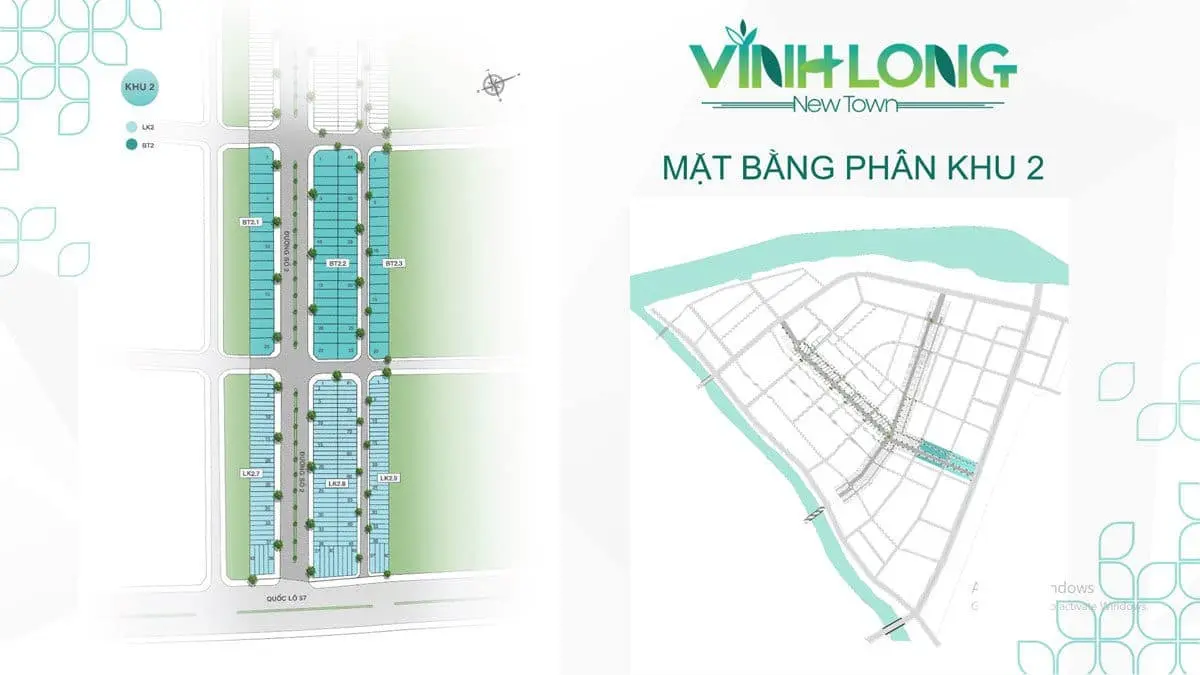 VĨNH LONG NEW TOWN 12 Mặt bằng Phân khu 2 Vinh Long New Town