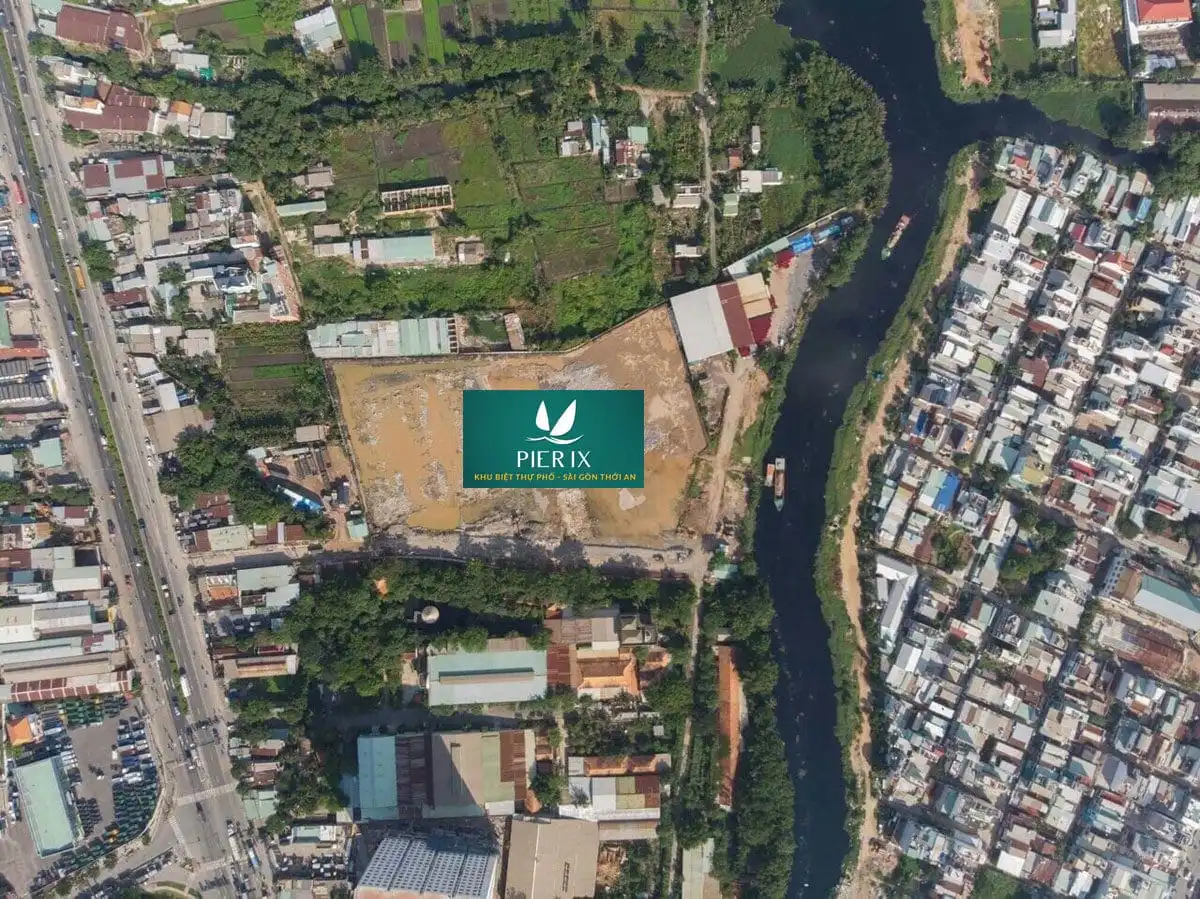 PIER IX THỚI AN QUẬN 12 6 Vị trí thực tế khu đất Dự án Biệt thự phố Pier IX Thới An Quận 12