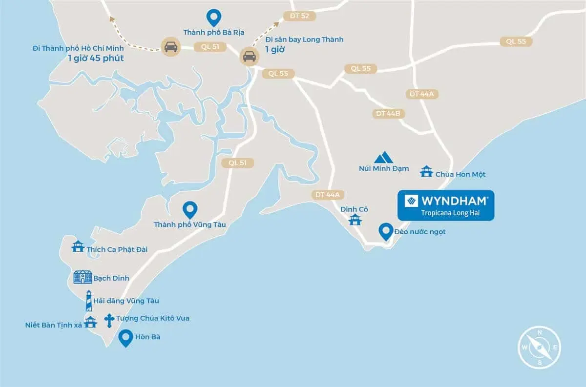 WYNDHAM TROPICANA LONG HẢI 2 Vị trí Dự án Wyndham Tropicana Long Hải