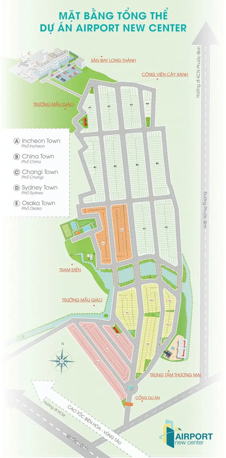 AIRPORT NEW CENTER ĐỒNG NAI 15 Mặt bằng Dự án Airport New Center Long Thành
