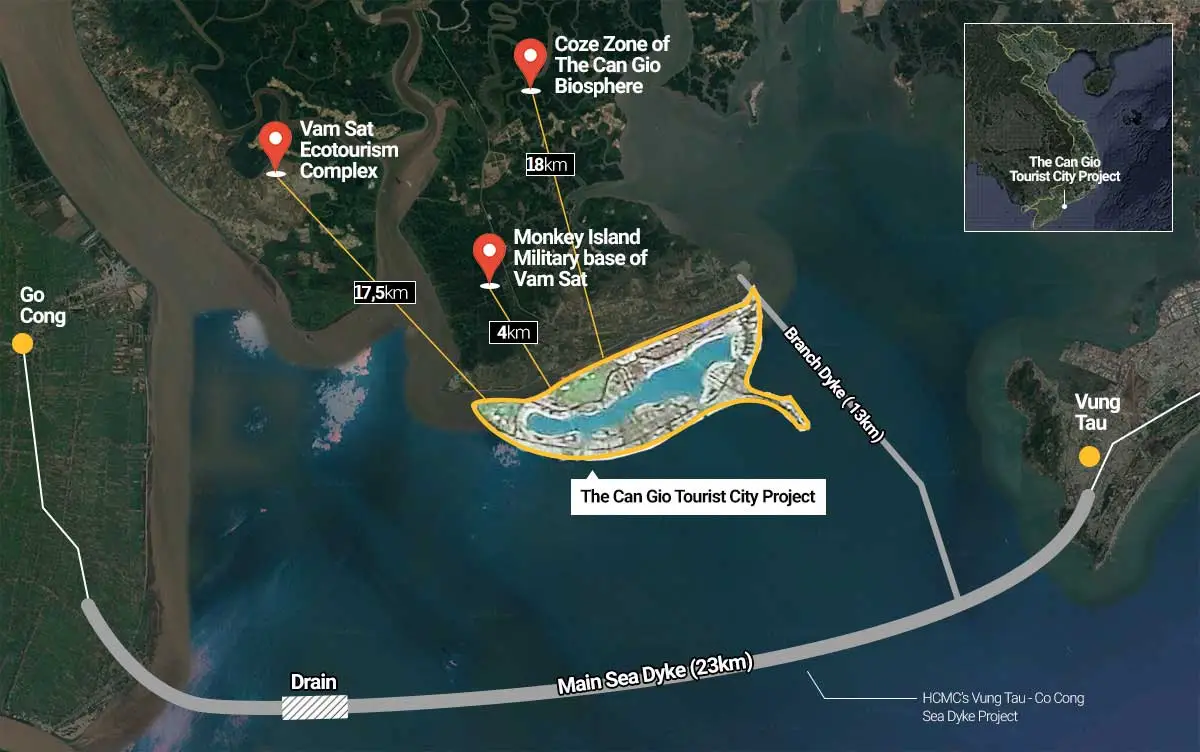 Vinhomes Long Beach 3 Vị trí Dự án Khu đô thị Vinhomes Long Beach Cần Giờ