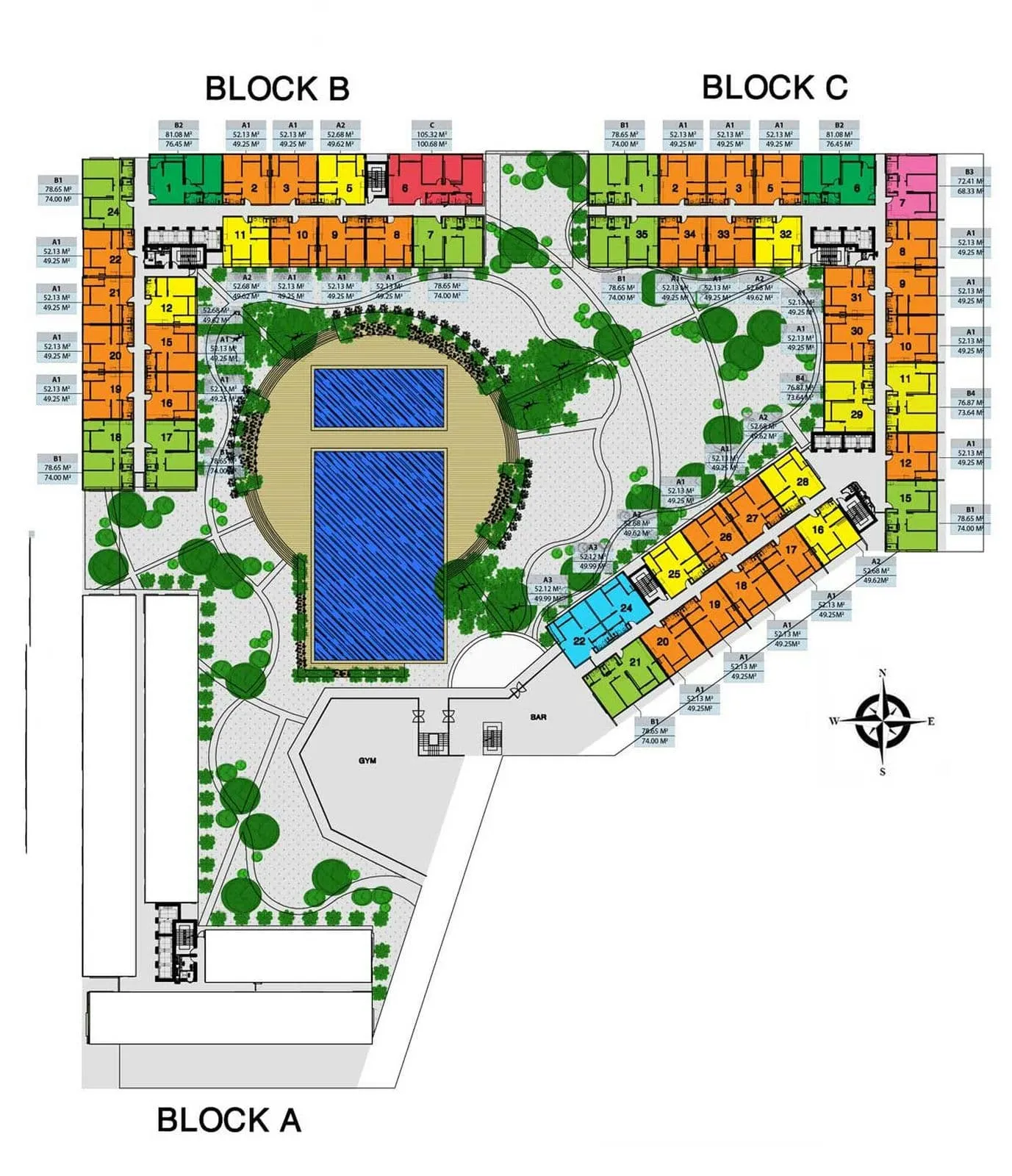 CITY GATE 4 QUẬN 8 6 mat-bang-tang-can-ho-city-gate-4