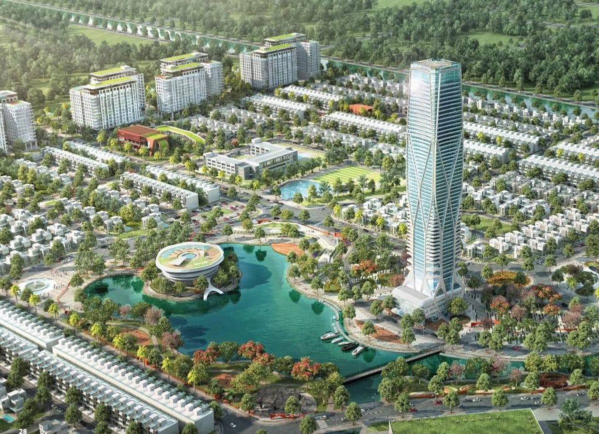 Tòa tháp trung tâm Dự án Green City Củ Chi