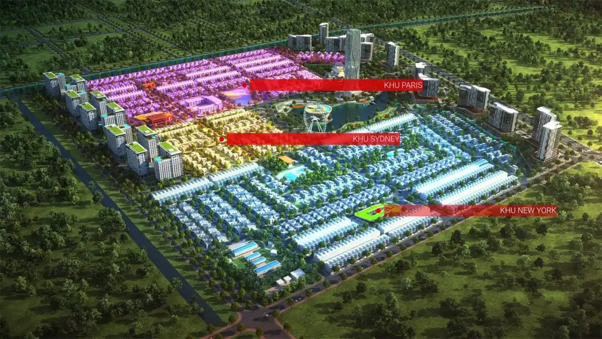 GREEN CITY CỦ CHI 8 3 phân khu chính của Dự án Green City Củ Chi